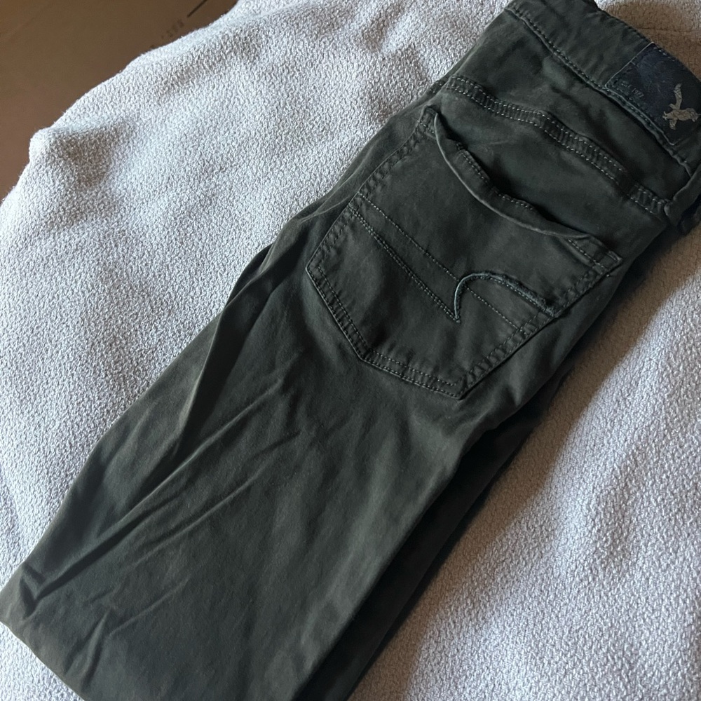 American Eagle Dark Green Jeggings